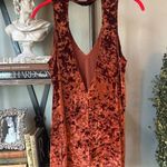 Show Me Your Mumu Friday Velvet Choker Dress Copper Crushed Velvet Womens Size X Photo 5