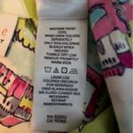 First Issue Small Button Front Short Sleeve Floral Tropical Venice Blouse Pink Photo 4