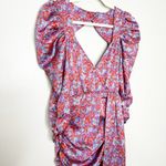 For Love & Lemons  Charlie Floral Ruched Puff Sleeve Dress Blossom XS NEW Photo 4