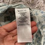 Vince  Floral Asymmetrical Shift Dress Aloe Medium M Photo 9