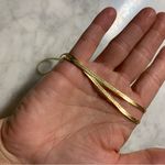 VTG Monet Flat Herringbone Gold Plated 30” Necklace Photo 3