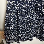 J.Crew Navy Blue Floral V-neck Short Sleeve Tiered Maxi Dress Photo 8