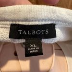 Talbots Sweatshirt Womens Sz XL Gray Pink Embroidered Parrots Scoop Neck Ladies Photo 4