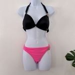 PINK - Victoria's Secret PINK Victoria secret Black and pink swimming set NWT Photo 1