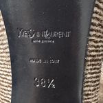 YSL Yves Saint Laurent Tribtoo Pony Hair Pumps Heels Black White 38.5/8 $795 Photo 10