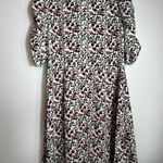 A loves A   Floral Rose Dress with Puffy Sleeves Size Medium Photo 3