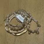 Park Lane Crème Layered Bracelet Matte Gold Accents with Sparkling Crystals New Photo 3