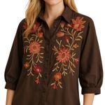 Johnny Was  silk and embroidered ROSALVA OVERSIZED WEEKEND TUNIC NWT Photo 11