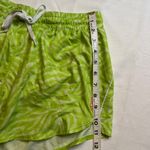 Juicy Couture  Y2K Sport Neon Green Zebra Print Mesh Shorts Women’s Medium Lined Photo 9