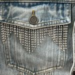Saltwater Luxe NWT  Rhinestone Light Denim Jacket Size Medium Photo 4