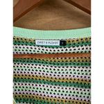 Zaket & Plover Loose Knit Long Sleeve Pullover Multicolor Striped Women’s Small Green Photo 4