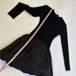 MABLE Bubble Skirt Sweater Dress Black NWT NEW Medium Photo 8
