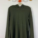 Jack by BB Dakota Olive Green Waffle Knit Hoodie Size Medium Photo 3