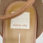 Dolce Vita Hyper Suede & Embellished Raffia High Heel Sandals Size 9 Tan Blue Photo 4