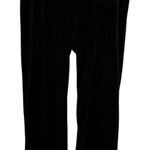 Juicy Couture  Black Velour Track Pants Rhinestone Logo Size S Y2K Hi Rise Waist Photo 0