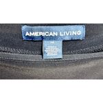 American Living  New Black White Square Neck Dress Women's Size 14 Sheath NWT Photo 3