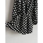 Lulus  Women’s Polka Dots‎ Satin Ruffled Romper Elegant Glam Cocktail Size Small Photo 13