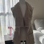 Carmi Women’s Fur Faux Vest Size Small Tan Photo 1