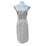 Tory Burch  Dress 10 Retro Tweed 60s Style Jacquard Sheath Classic Elegant $428 Photo 12
