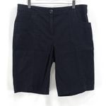 Karen Scott Black Straight Fit Tailored Chino Short Photo 11