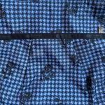 Le Sportsac Blue & Black Pleated Small Crossbody Floral Houndstooth Print, NWOT Photo 2