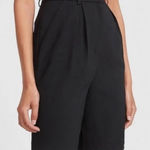 EXPRESS High Rise Black Bermuda Pin-tuck Pleated Shorts size 00 Photo 0