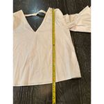 ZARA  Basic Women's White Ruffle Sleeve Cropped Blouse Size S Photo 5