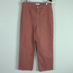 Madewell  Emmet 2.0 Wide‎ Leg Crop Pant in Dusty Rose Size 31 Tall Photo 2