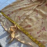 Hope &Harlow Hope & Harlow blouse high/low tie at bottom lace insert sleeves Size medium NWT Photo 3