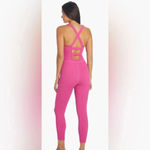 FP movement Jumpsuit Free Throw hot pink ribbed onesie good karma barbie Photo 9