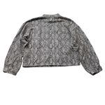 ZARA Snakeskin Knit Cropped Sweater Mock Neck Brown Size Small NWOT Animal print Photo 9