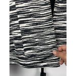 Chico's Chico’s Black White Zebra Geometric Print Open Front Long Sleeve Blazer Sz XL/16 Photo 2