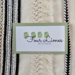 Anthropologie Anthro Eri + Ali Macrame Boho Natural Neutral Beige Tassel Long Sleeve Top XS Photo 6