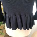 GU (Uniqlo) x Rokh Ribbed Polo 3/4 Sleeve Sweater in Black Size L Photo 5