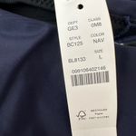 J.Crew Curved Waist Cheeky Bikini Bottom Beach Swim Minimalist Navy Blue L NWT Photo 9