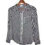Abound  Weekend Tie Front Checkered Button Up Long Sleeve Shirt Photo 2