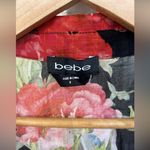 Bebe  Rose Floral Corset Top Size 8 Collar Black Soft Goth Fairy Grunge Baddie Photo 5