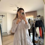 ZARA  Light Gray shirt Dress Photo 1