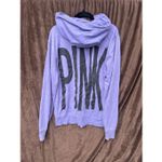 PINK By Victoria’s Secret Purple Full Zip Sweatshirt Woman’s Size Medium FLAWED Photo 9