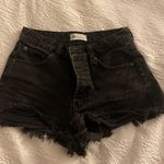 ZARA Black Denim Shorts Photo 0