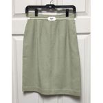 Amanda Smith 004-006 Petite Skirt Women's Size 6P Sage Green Pencil 26x22 6 Photo 3