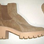 New Womens 11 Tan Leather Suede Dolce Vita Ankle Platform Boots Halina Ankl Lugg Photo 0