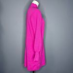 Elegant Fuchsia Long Sleeve Sweater Dress Pink Photo 2