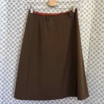 Vintage Made In France For Alan Austin Co. Skirt Lined Wool Aline Women’s Size S Tan Photo 4