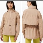 Lululemon Evergreen Anorak 1/4 Zip jacket Color Cafe Au Lait Size 2 EUC Photo 1