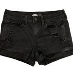 Old Navy Boyfriend Shorts Womens Size 4 Distressed Black Mid-Rise Jean Denim Photo 0