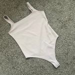 EXPRESS  Square Neck Bodysuit in Light Pink Photo 1