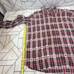 North Crest Vtg 90s Red Gingham Apple Button Down Shirt 2X Teacher School Size XXL Photo 7