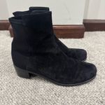 Stuart Weitzman  Black Easy On Reserve 5050 Suede Boots Pull On Boots 7.5 EUC Photo 3