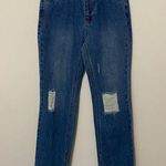 Avec Les Filles  Straight Leg Distressed Jeans Photo 0